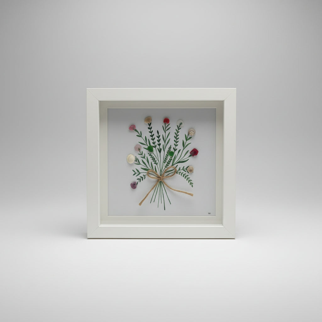 Botanical Beach Mixed Media Art