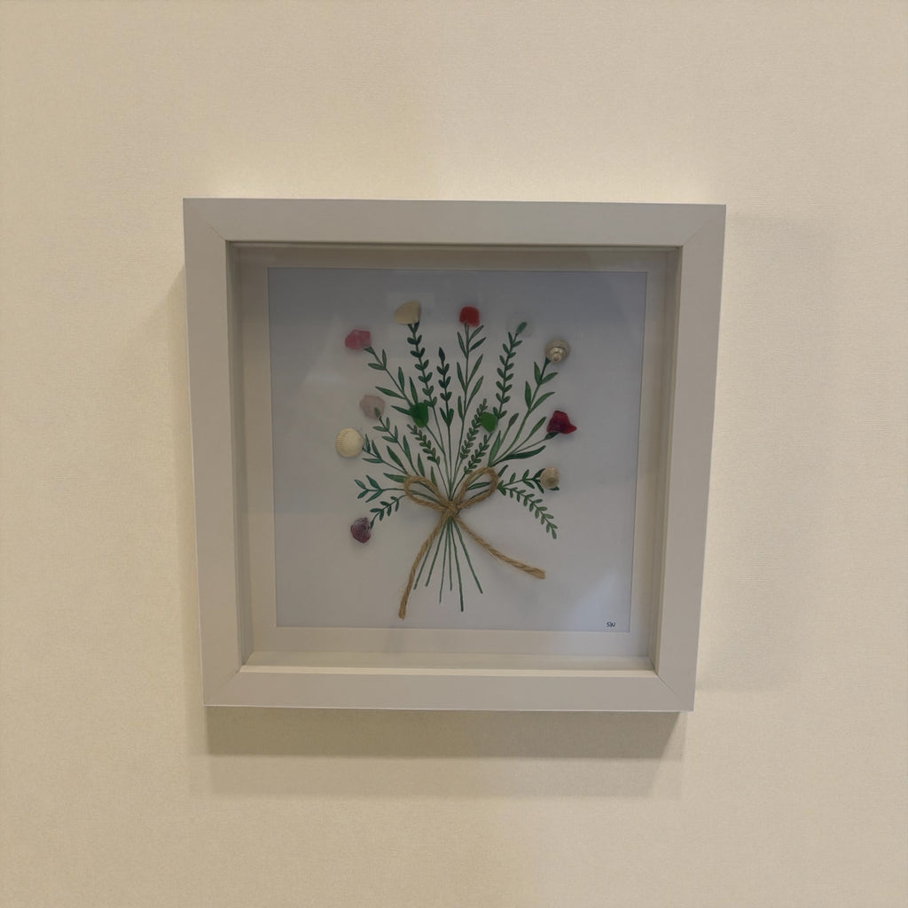 Botanical Beach Mixed Media Art