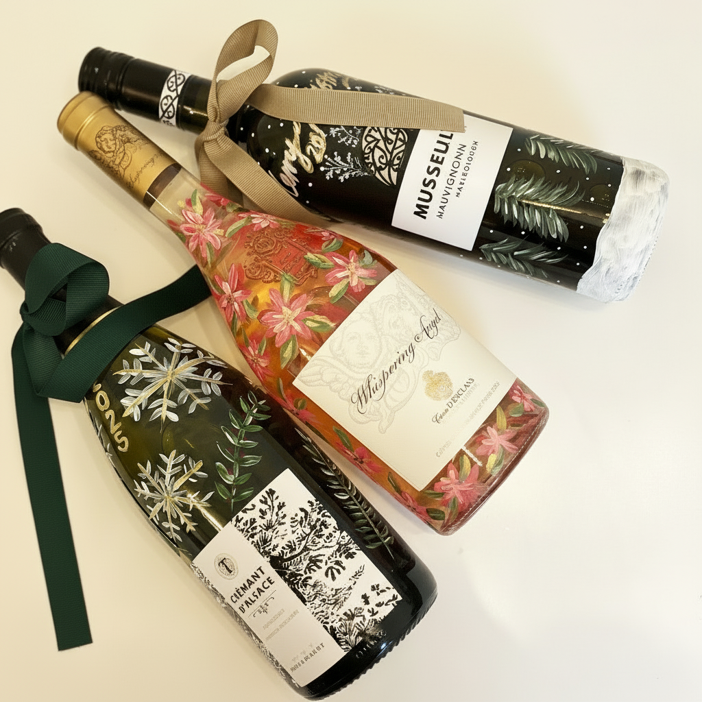 Hand-Painted Celebration Bottles